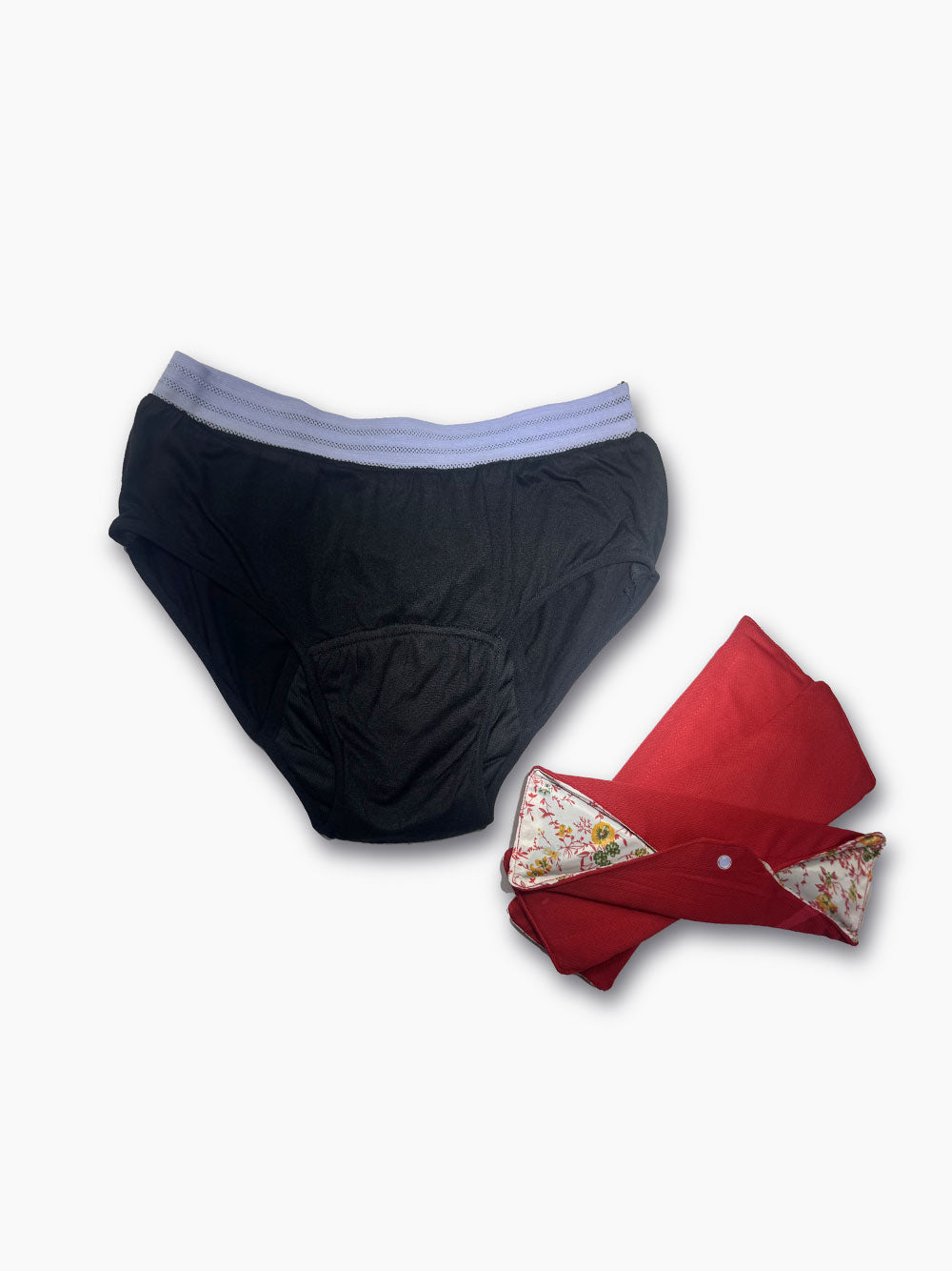 Kit de Base : 1 Culotte et 3 Serviettes Hygiéniques Réutilisables